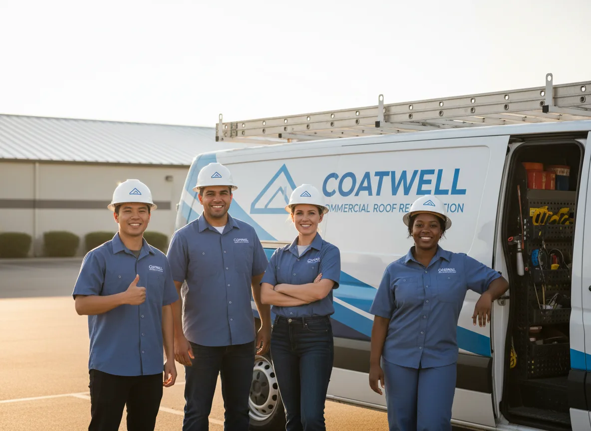 Commercial roof coating company in Gilman, IA